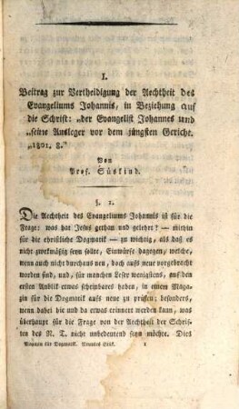 Magazin für christliche Dogmatik und Moral, deren Geschichte und Anwendung im Vortrag der Religion. 9, 9. 1803