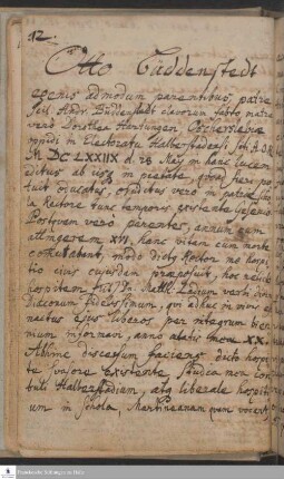 Lebenslauf von Otto Büddenstedt.