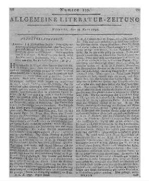Italienische medicinisch-chirurgische Bibliothek oder Uebersetzungen und Auszüge aus den neuern Schriften italienischer Aerzte und Wundärzte. Bd. 2, St. 2. Hrsg. von K. G. Kühn und K. C. L. Weigel. Leipzig: Müller 1796