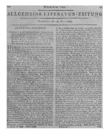 Italienische medicinisch-chirurgische Bibliothek oder Uebersetzungen und Auszüge aus den neuern Schriften italienischer Aerzte und Wundärzte. Bd. 2, St. 2. Hrsg. von K. G. Kühn und K. C. L. Weigel. Leipzig: Müller 1796