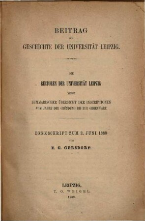 Mitteilungen der Deutschen Gesellschaft zur Erforschung Vaterländischer Sprache und Altertümer in Leipzig. 5. 1869/73