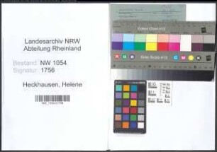 Entnazifizierung Helene Heckhausen , geb. (Postangestellte)