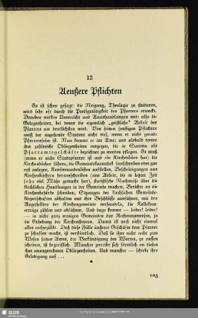 12. Aeußere Pflichten