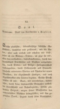 XI. Saul. - XV. Der Leuchtthurm