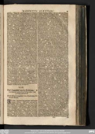 XLVII. Das Hauptstück von der Eroberung/ so neun und zwantzig Regeln begreiffet/ und zu Mecha geschrieben ist.
