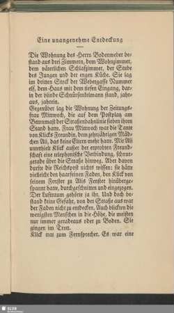 Eine unangenehme Entdeckung