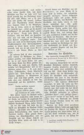 20: Antonius der Einsiedler, [3] : eine legendarisch-ikonographische Studie