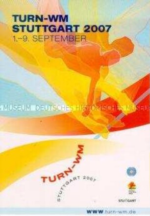 Werbung zur Turn-WM in Stuttgart 1.-9. September 2007