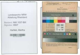 Entnazifizierung Martha Hartleb , geb. 10.06.1912 ()