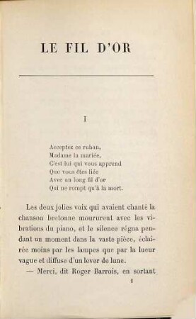 Le fil d'or