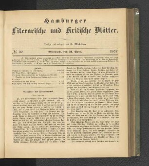 No. 32. 21. April 1852