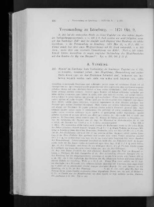 Versammlung zu Lüneburg. - 1474 Okt. 9.