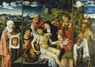 Triptychon mit der Beweinung Christi
