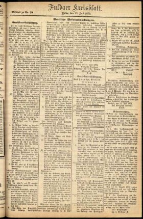 Zweite Ausgabe vom Samstag, den 22. Juli 1876.