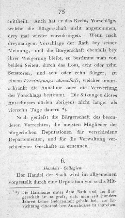 6. Handels-Collegien.