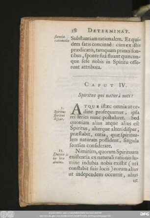 Caput IV. Spiritus qui naturâ noti?