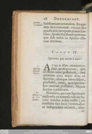 Caput IV. Spiritus qui naturâ noti?