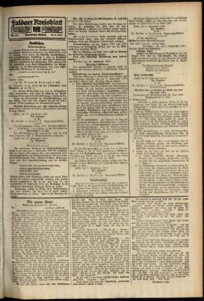 Zweite Ausgabe vom Mittwoch, den 15. September 1915.