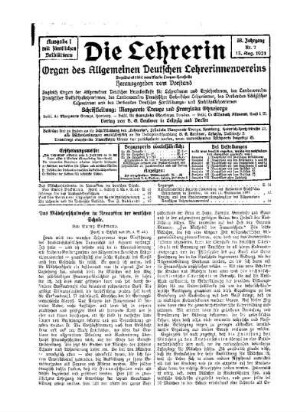 Das Mädchenschulwesen im Neuaufbau der deutschen Schule : (Fort. u. Schluß von Nr.6, S.44)