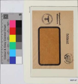Feldpost-Vordruckbrief, Schiffsname/Landeinheit: Kriegsmarinewerft Wilhelmshaven; Frankatur, Mi.-Nr.: [Keine]; Poststempel: Wilhelmshaven 1 zz 20.5.43.-16; Nebenstempel: Vordruck: Kriegsmarinewerft Wilhelmshaven