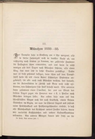 III. München 1833-35.