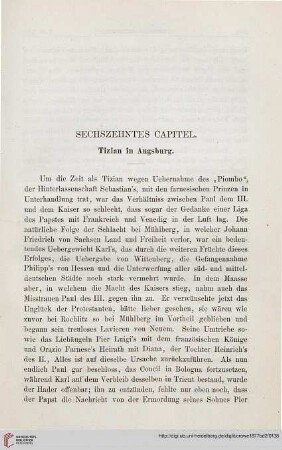 Sechzehntes Capitel. Tizian in Augsburg