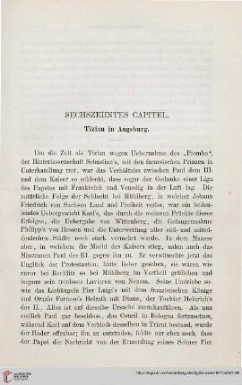 Sechzehntes Capitel. Tizian in Augsburg