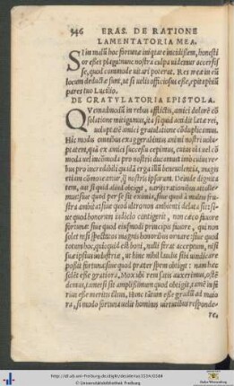 De Gratulatoria Epistola