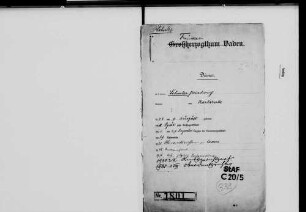 Schuler, Friedrich Karl; Oberamtsrichter; geb. 9.8.1876 in Karlsruhe