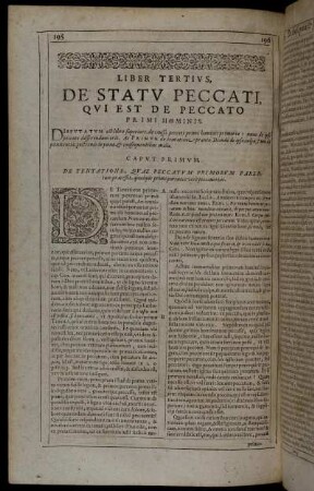 Liber Tertius, De Statu Peccati Qui Est De Peccato Primi Hominis.
