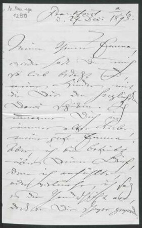 Brief an Emma Preusser : 27.12.1893