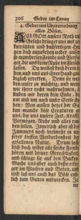 4. Gebet um Uberwindung alles Bösen.