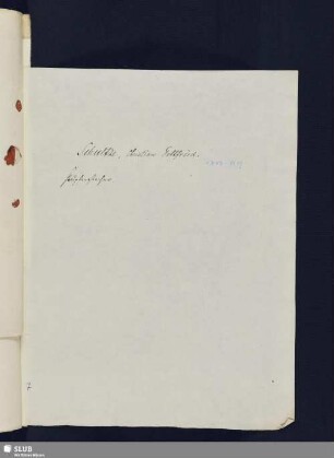 Nr. 296-303. Schultze, Christian Gottfried