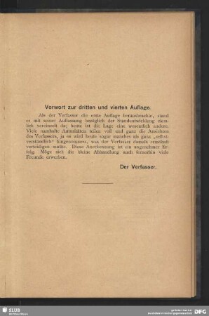 Vorwort zur dritten und vierten Auflage