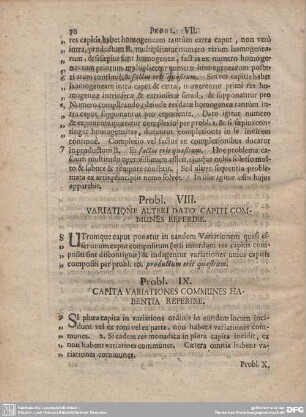 Probl. VIII. VARIATIONE ALTERI DATO CAPITI COMMUNES REPERIRE.