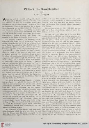 3/4: Diderot als Kunstkritiker