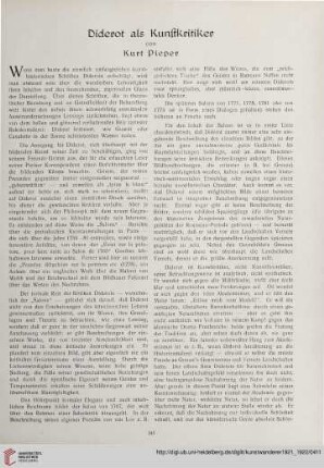 3/4: Diderot als Kunstkritiker