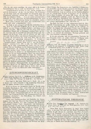 632-636 [Rezension] Weber, Otto, Grundfragen der Dogmatik