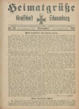 33.1917: Heimatgrüße aus der Grafschaft Schaumburg