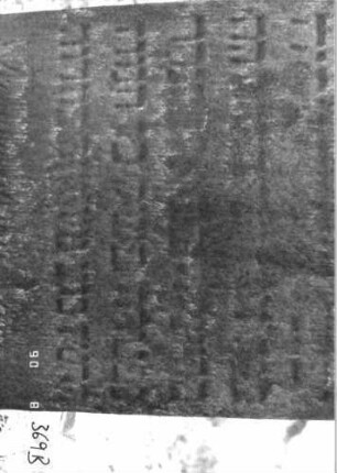Grabstein 369 (Index: 100106665) Material: Sandstein Zustand: stark verwittert, weitgehender Textverlust Maße HxBxT: 80x41x9 cm Beschreibung: Stele mit geschwungenem, überkragendem Bogenaufsatz, Sockel Besonderheit: Kindergrab: Grabstein 369B