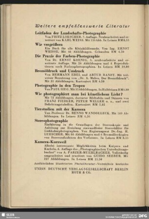 Weitere empfehlenswerte Literatur