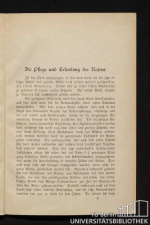 Die Pflege und Erhaltung des Rasens.