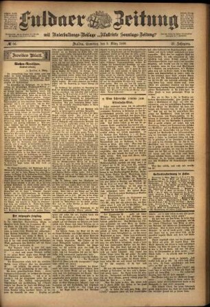Zweite Ausgabe vom Samstag, den 05. März 1898.