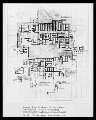 Knossos, Grundriss des Palastes