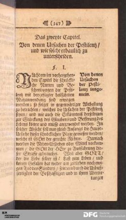 Das zweyte Capitel.