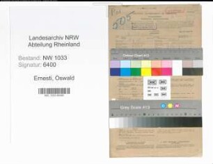 Entnazifizierung Oswald Ernesti , geb. 01.06.1910 (Arbeiter)