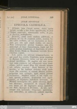 Iudae Epistola Catholica.