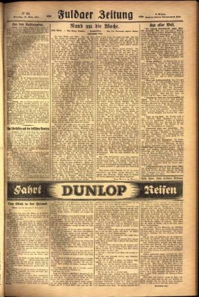 Zweite Ausgabe vom Sonntag, den 13. März 1927.