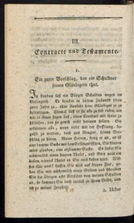 III. Contracte und Testamente.