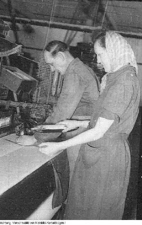Neugersdorf. VEB Buntweberei und Färberei Neugersdorf, Februar 1953